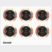 Shimmery Salmon Cream Product Labels Jewels Black (Vel)