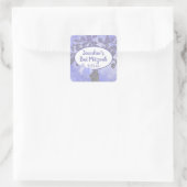 Shimmery Silver Tree of Life Bat Mitzvah Sticker (Tas)