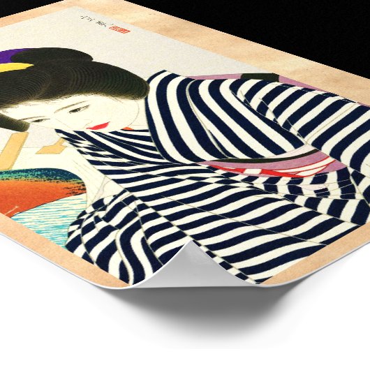 Shimura Tatsumi Five Figures of Modern Beauties Poster (Hoek)