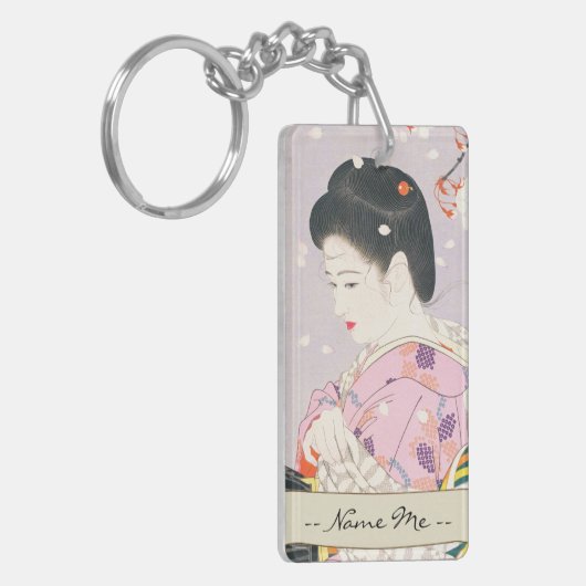 Shimura Tatsumi Five Figures of Modern Beauties Sleutelhanger (Voorkant Links)