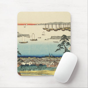 Shinagawa, Japan: Woodblock Print Muismat