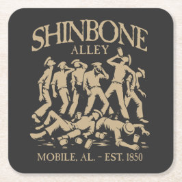 Shinbone Alley Vierkante Kartonnen Onderzetter