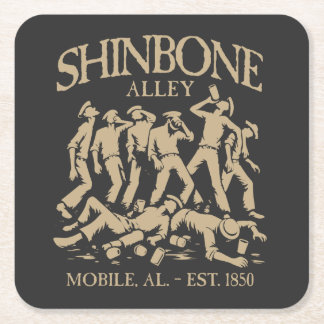Shinbone Alley Vierkante Kartonnen Onderzetter