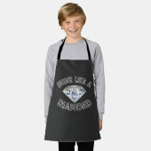 Shine als een diamant schort (Gedragen)