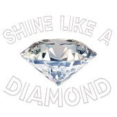 Shine als een diamant standaard schort
