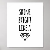 Shine Bright als een diamant | Art Print (Voorkant)