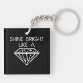 Shine Bright als een diamant Sleutelhanger (Achterkant)