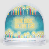 Shine Bright! beroemd gemaakt door Natasha Us Sneeuwbol (Achterkant)