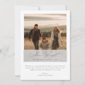 Shine Bright Elegant Script Rustic Christmas Photo Feestdagenkaart (Voorkant)