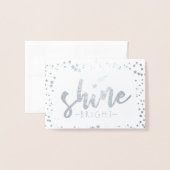 Shine Bright Folie Kaarten (Voorkant met envelop)