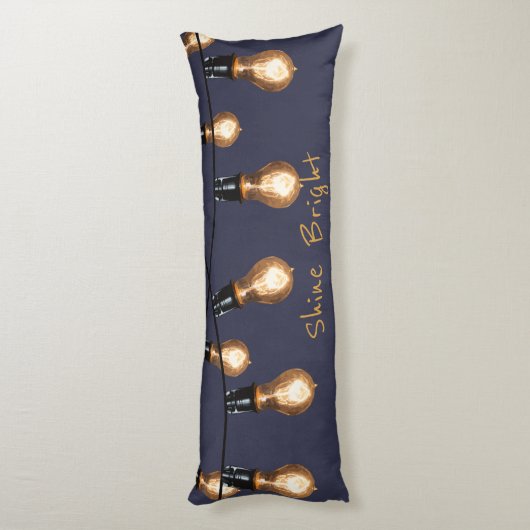 Shine Bright - Industrial String Lights Lichaamskussen (Achterkant (Verticaal))