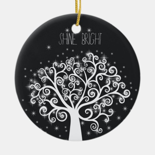 Shine Bright Keramisch Ornament (Voorkant)