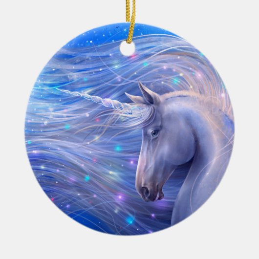 Shine Bright Magical Unicorn Keramisch Ornament (Voorkant)