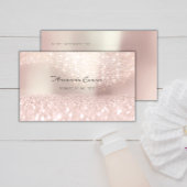 Shine Bright met Sparkly Pink Glitter Make-up Arti Afsprakenkaartje