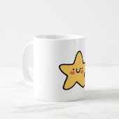 Shine Bright Mug - Fun Star Sticker Design pour en (Devant gauche)