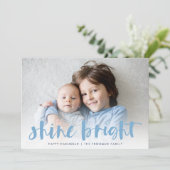 Shine Bright | Volledige foto Chanoeka Kaart (Staand voorkant)