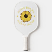 Shine Bright Yellow Sunflower Pickleball Paddle (Achterkant)