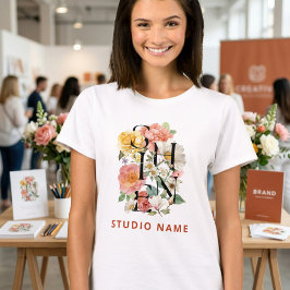 SHINE Floral Creative Studio Naam Bedrijf T-shirt