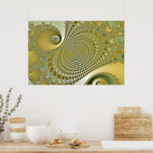 Shine - Fractal Poster (Keuken)