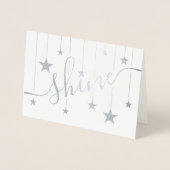 SHINE Geschorste sterren Echte het Manuscript van Folie Kaarten (Voorkant)