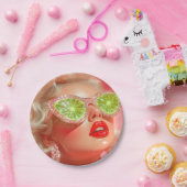 Shine girl papieren bordje (Feest)