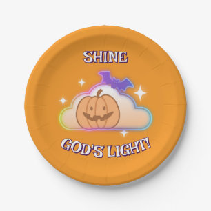 Shine God's Light Gepersonaliseerde Christelijke H Papieren Bordje