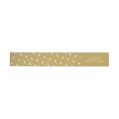 Shine Handwrite Script Gold Étiquettes de adresse (Individuel)