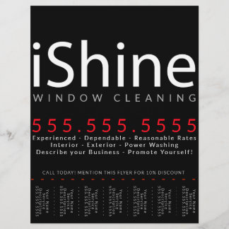 Shine. Huishoudelijk wasprogramma Flyer
