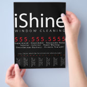 Shine. Huishoudelijk wasprogramma Flyer (Hand)