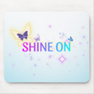 Shine On Butterfly Mousepad – Verheffende Neon Pas Muismat