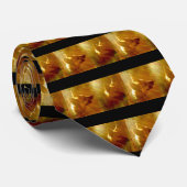 Shine On Me Duitse Herder Zwart Tan Twee Uitzichte Stropdas (Opgerold)