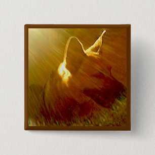 Shine On Me German Shepherd #1 Vierkante Button 5,1 Cm