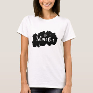 Shine on Typography Inspirerend T-shirt