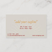 Shine Ornamental Element Visitekaartje (Achterkant)