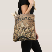 Shine Sunflower Canvas tas (Dichtbij)