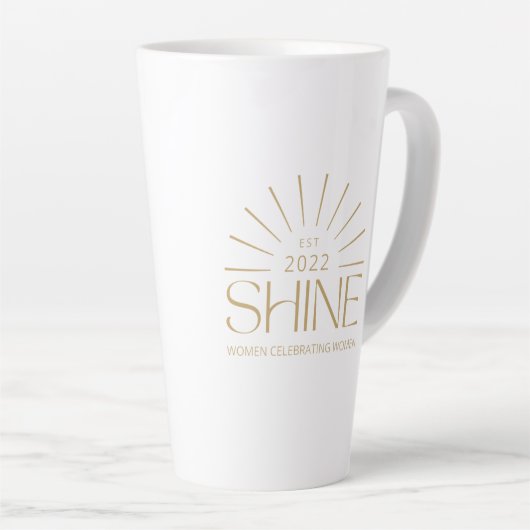 Shine Tall-Mok Latte Mok (Rechterhoek)