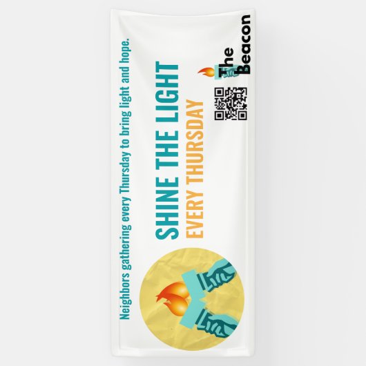 Shine the Light Banner (Verticaal)