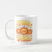Shine With The Light Of Jesus Christian Halloween Koffiemok (Links)