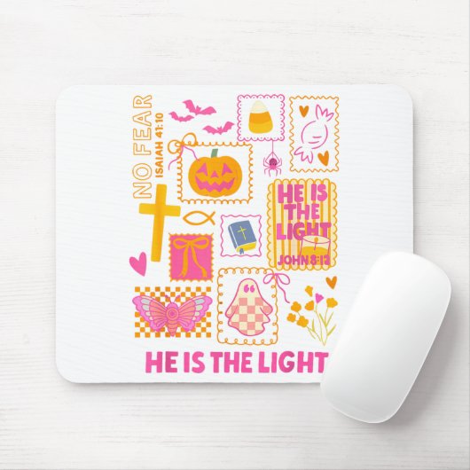 Shine With The Light Of Jesus Christian Halloween Muismat (Met muis)