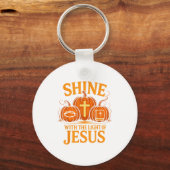 Shine With The Light Of Jesus Christian Halloween Sleutelhanger (Voorkant)