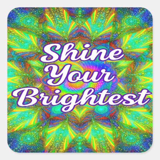 Shine Your Brightest –Kaleidoscope Sticker (Voorkant)