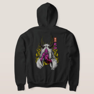 Shinigami Dood Geest Japanse Demon Dubbele Print Hoodie
