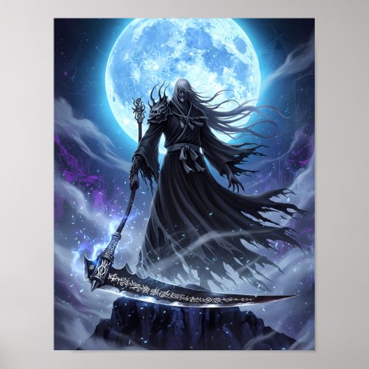 Shinigami Sumi-e Art Poster (Voorkant)