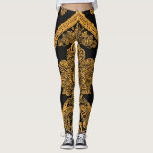 Shining Bee AI art Leggings (Voorkant)