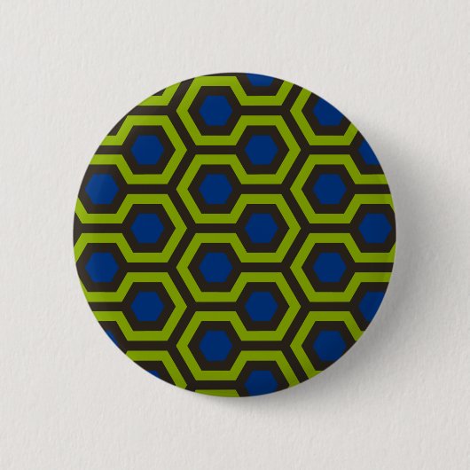 Shining Blue Ronde Button 5,7 Cm (Voorkant)