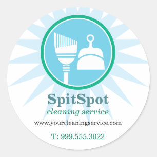 Shining Bright Cleaning Services-Sticker Ronde Sticker