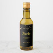 Shining dank u voor mini-wijnlabel wijn etiket (Voorkant)