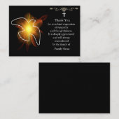 Shining Dove Après Les Funérailles Merci Les Carte (Devant / Derrière)