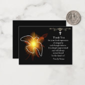 Shining Dove Après Les Funérailles Merci Les Carte (Devant/Arrière en situation)