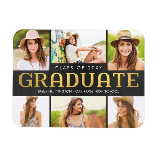 Shining Future Afstuderen Aankondigingsmagneet Magneet (Horizontaal)